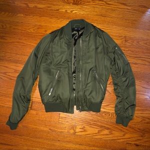 Green Bomber Jacket